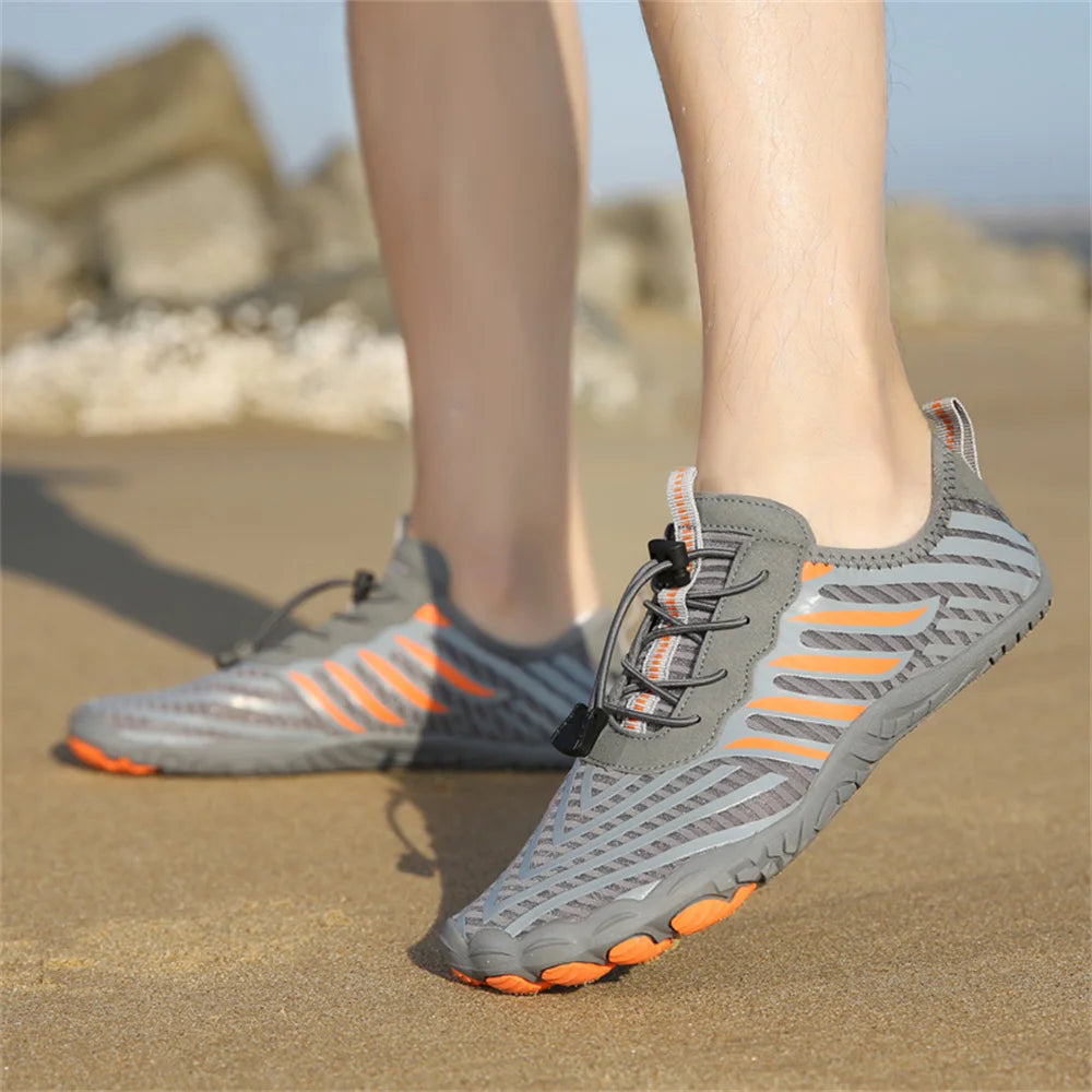 Unisex Quick Dry Water Shoes Men Women Colorful Beach Swimming Surfing Seaside Aqua Shoes Couple Barefoot Upstream Sneakers