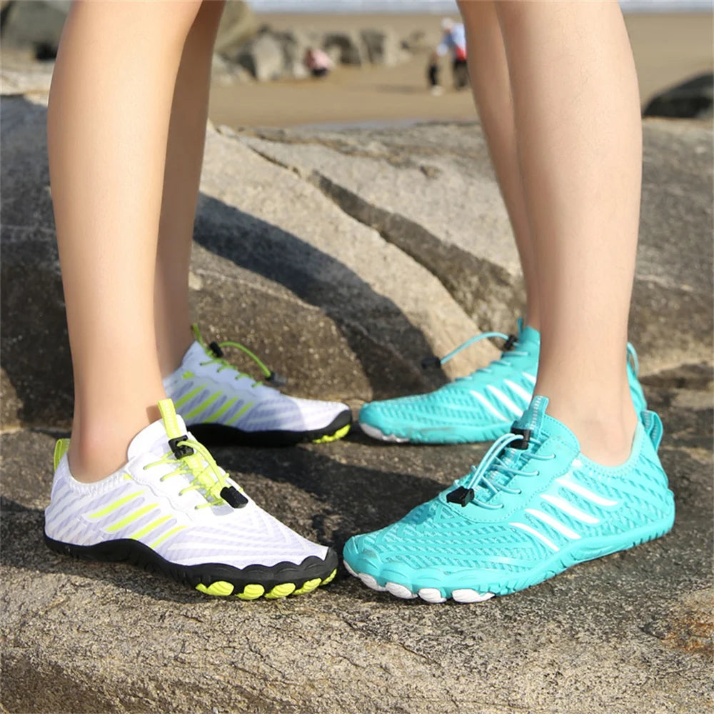 Unisex Quick Dry Water Shoes Men Women Colorful Beach Swimming Surfing Seaside Aqua Shoes Couple Barefoot Upstream Sneakers